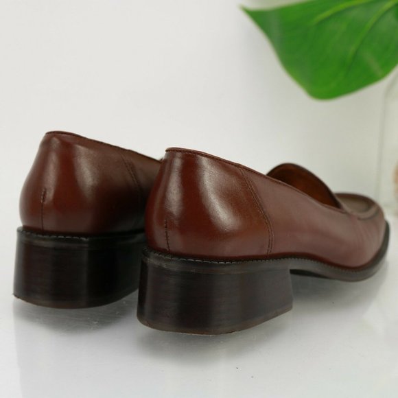 Ipanema Brazil Women Anise Loafer Slip On Size 8.5 Brown Leather Business Casual - Picture 6 of 12